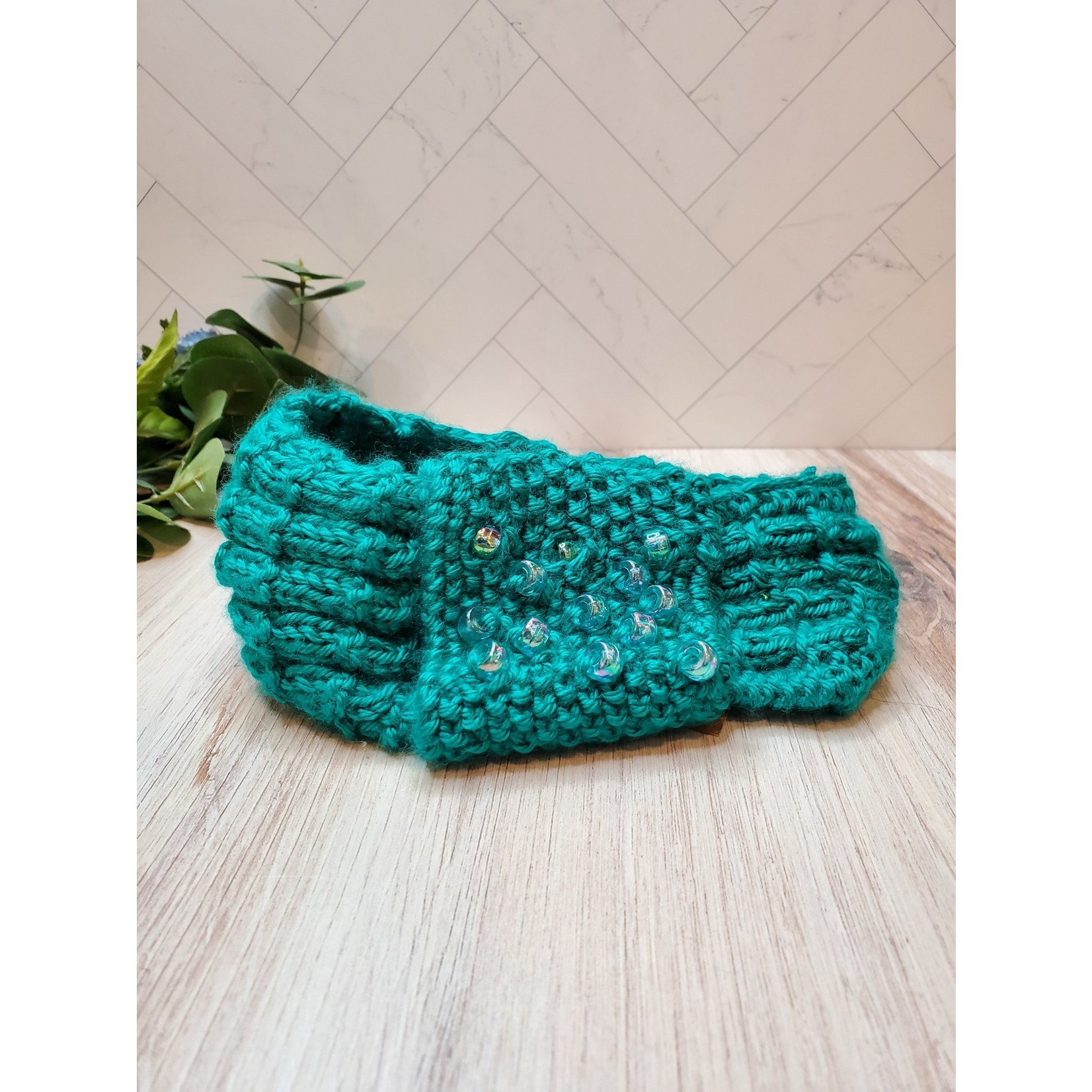 Roan's Repertoire Knitted Headband - Turquoise