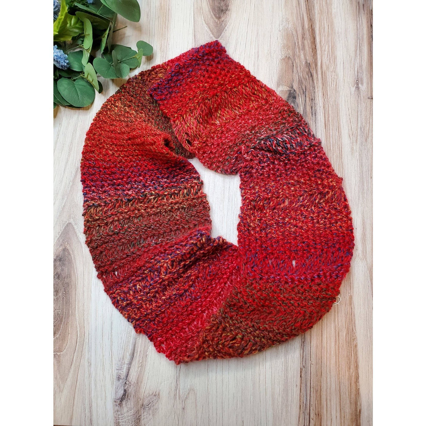 Roan's Repertoire Knitted Infinity Scarf - Autumn Multicolor