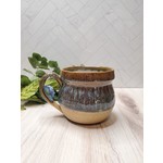 Effa Ceramics Blues & Tan Handled Mug