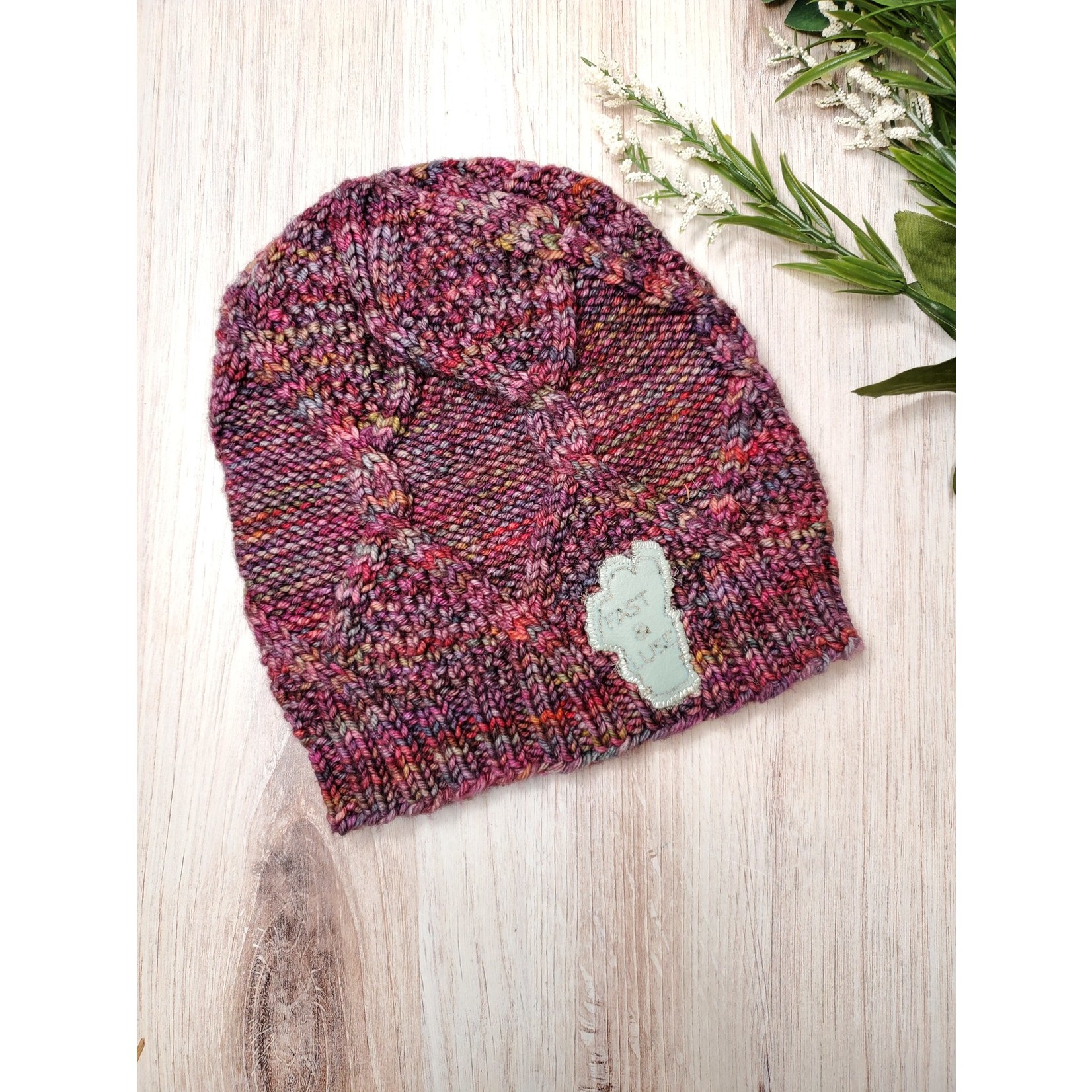 Fast and Luse Worsted Wool Beanie - Autumn Reds
