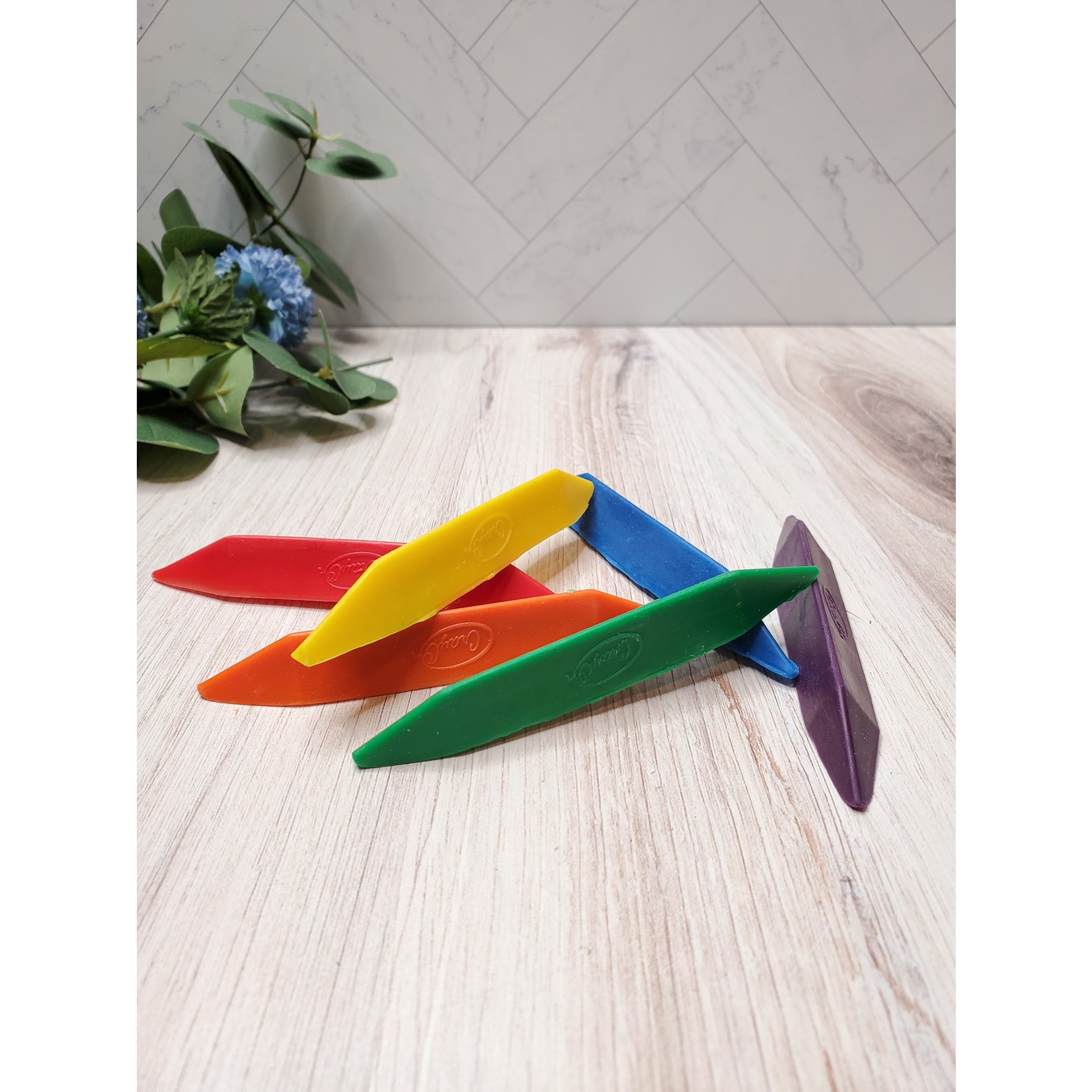 Beeswax Crayon Multi Pack - 12 color triangles