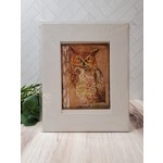 Sara L Smith "Great Horned Owl" - archival giclee print -matted - 8x10"