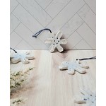 Elaine Randall "Let it Snow"  - Ceramic Snowflake Ornaments