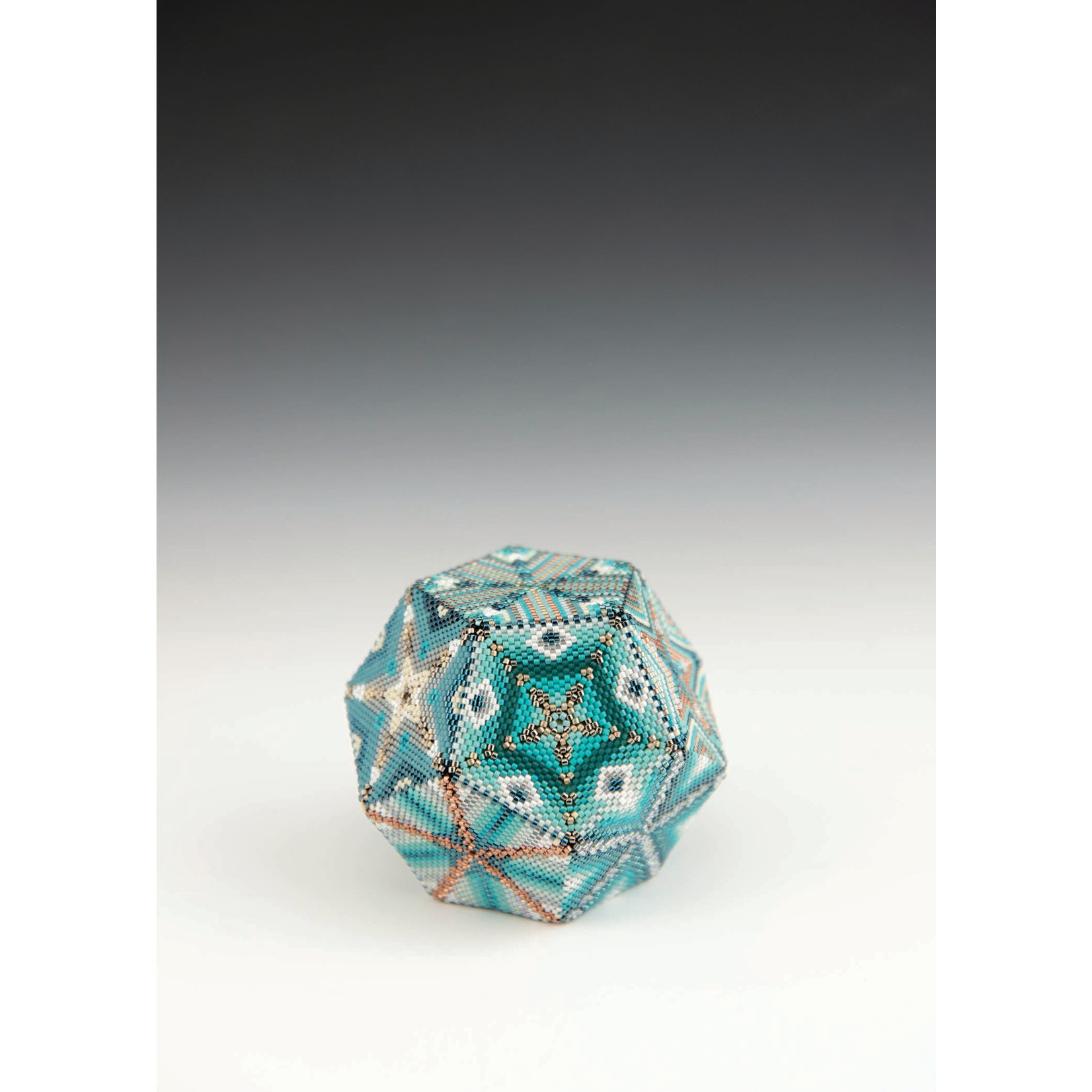 Stirling Studios Beaded Dodecahedron - 12 sided geometric solid