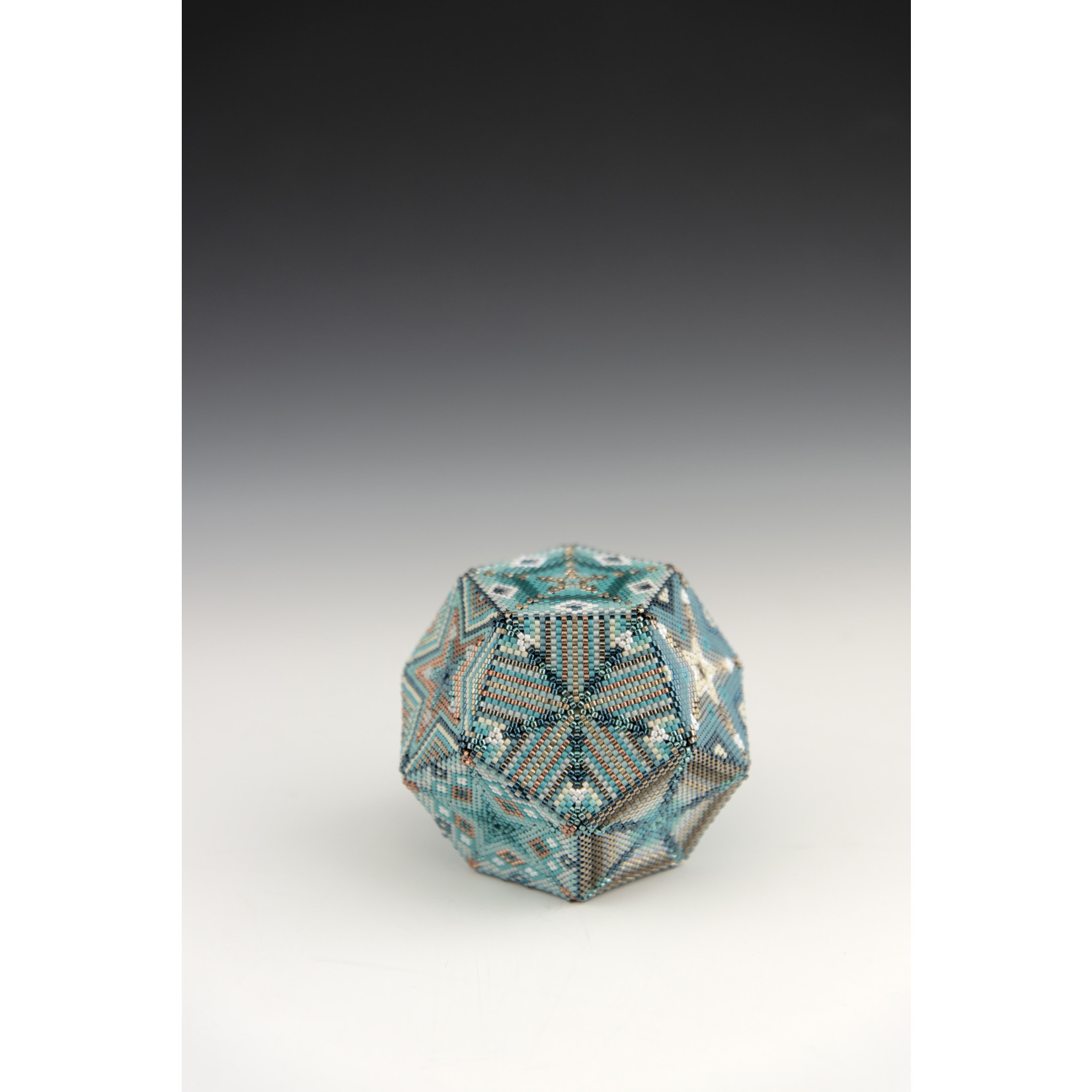 Stirling Studios Beaded Dodecahedron - 12 sided geometric solid