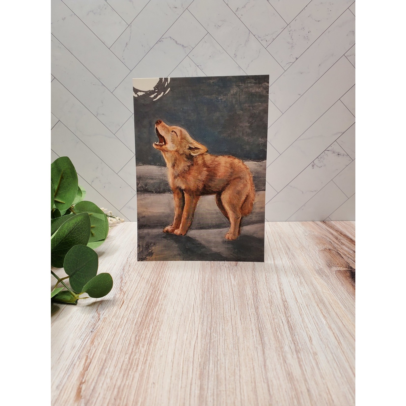 Sara L Smith Postcard - Coyote Pup