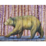 Sara L Smith "Wilding Reclaimed - Walking Bear - Green"