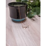 Tamacino "Juniper" Necklace (Double Heart) - Silver & Gold