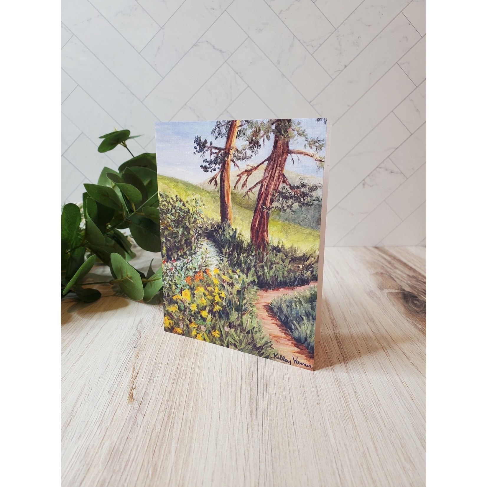 Kelley Werner Arts Notecard - "A Walk in the Woods"