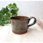 Elaine Randall Soup Mug - brown and blue - B