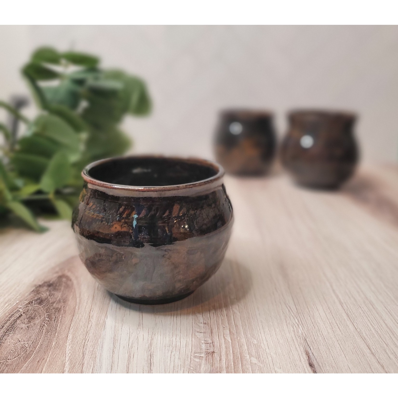 Elaine Randall General Purpose Ceramic Bowls/ Tea Bowls - Dark Glazes