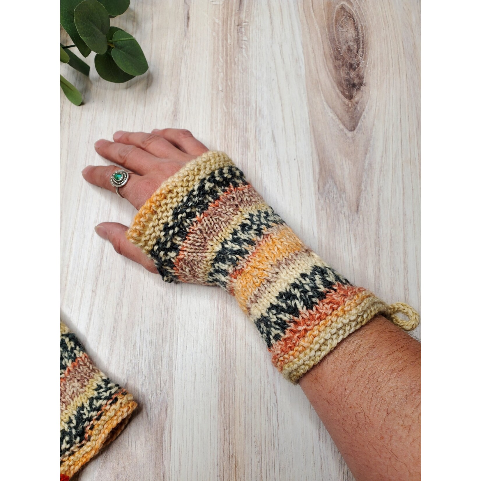 Kate Kyler Dragonscale Wristwarmers - Knit Fingerless Mitts