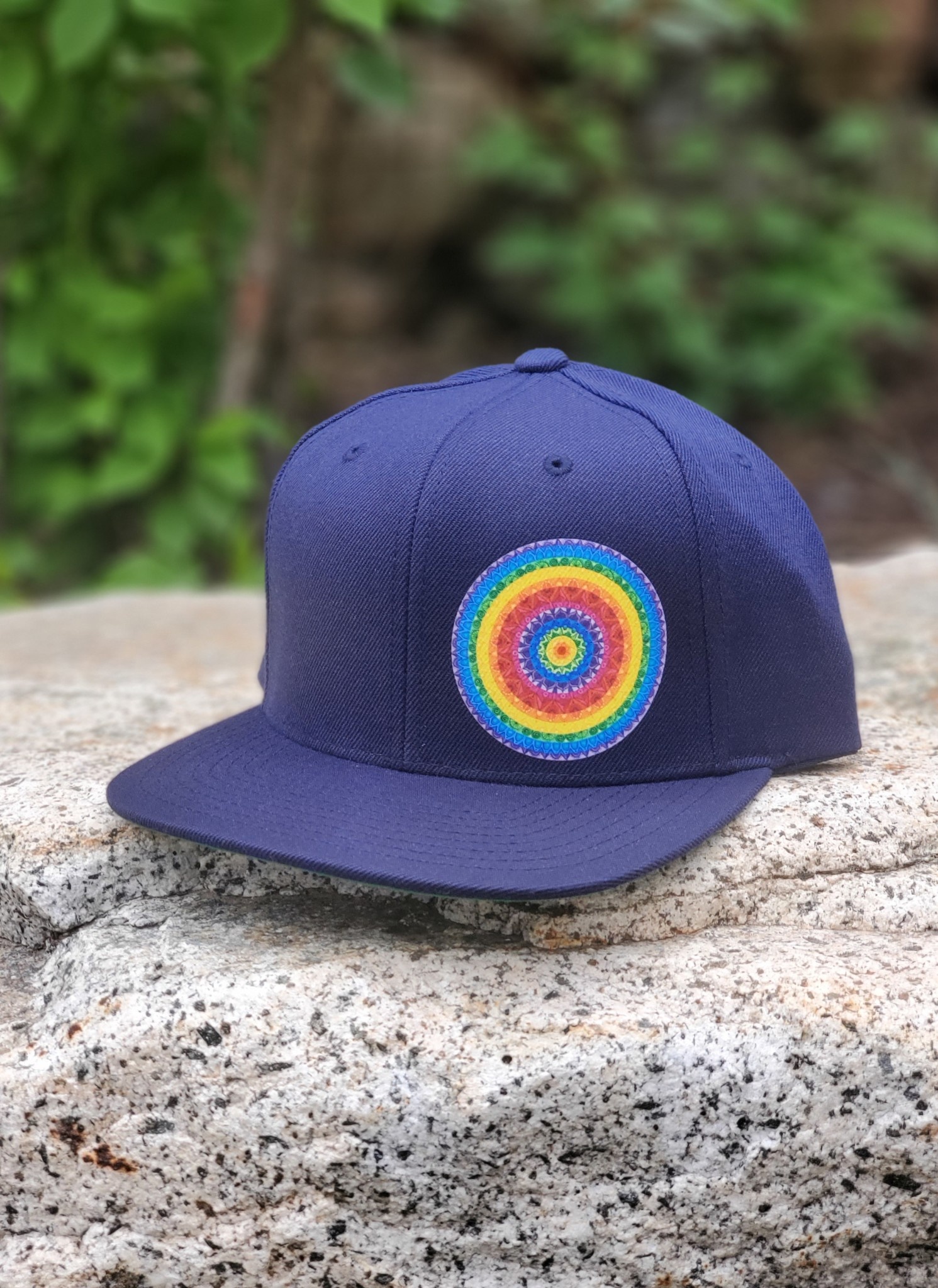 Mandala Hat Rainbow Mandala Hat - Chickadee Art Collective main image 3