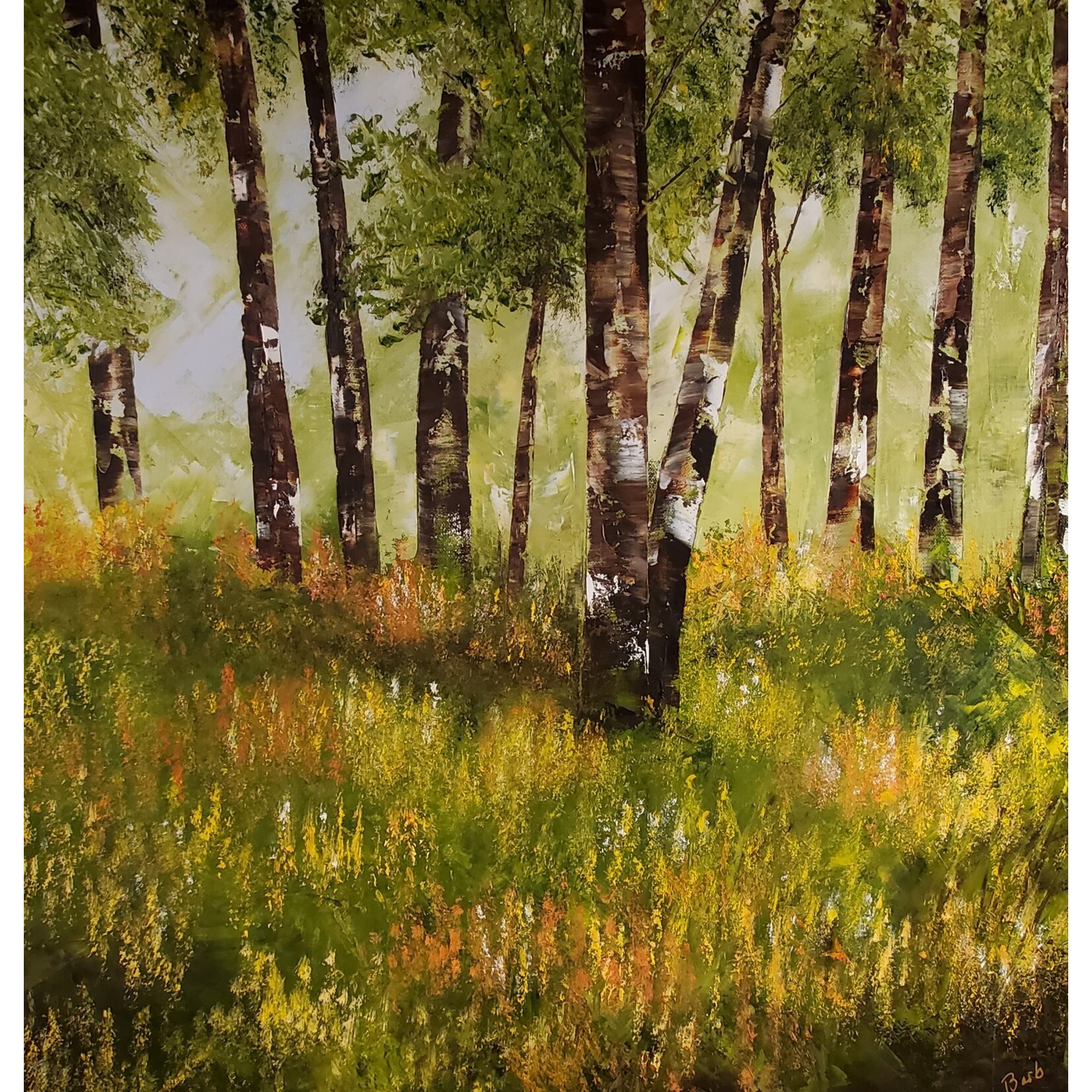 Barb Moniot "Sierra Meadows" - original oil on canvas - 24x24"