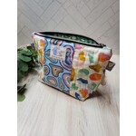 Fast and Luse Zipper Pouch - Amoebas & Geo - Medium