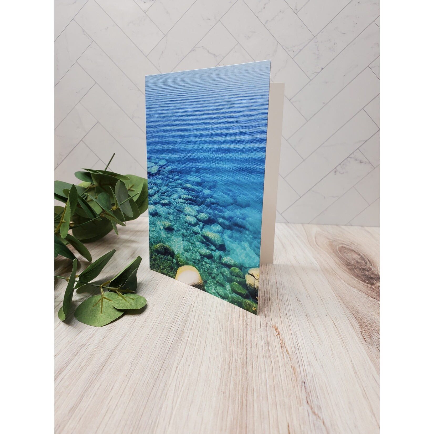 Barbara Mertz "Azure Waters of Lake Tahoe" - Blank Notecard