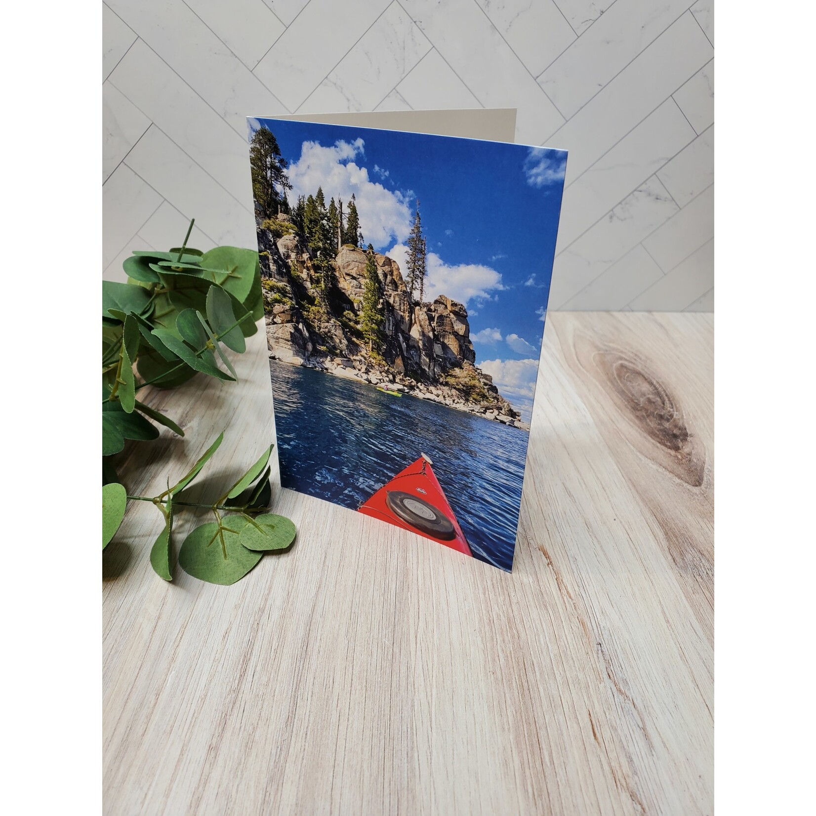 Barbara Mertz "Kayak - Emerald Bay" - Blank Notecard