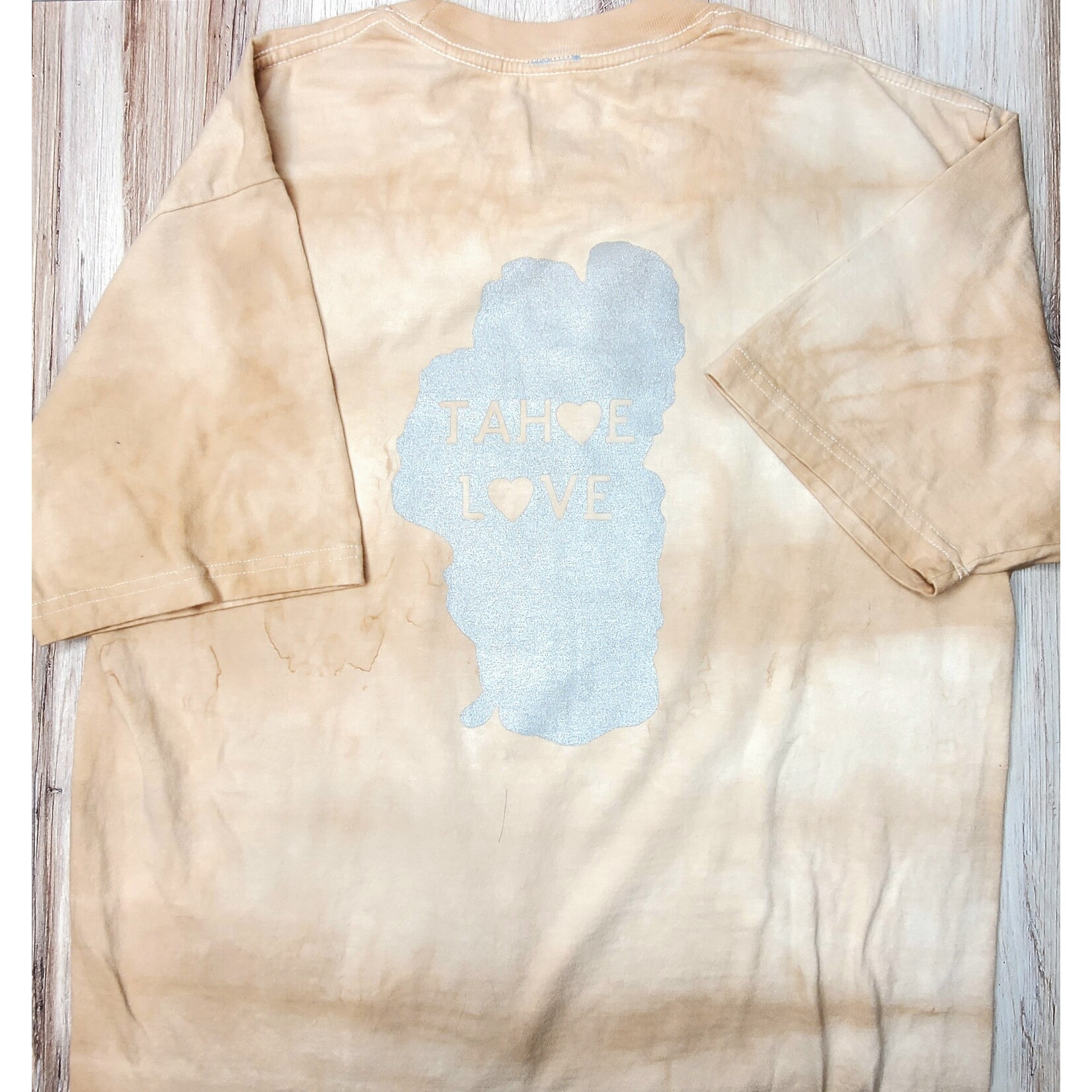 Knotty Bot Knitwear Tahoe Love T-shirt - Lake Print - Naturally Dyed