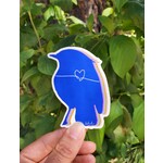 Bethany Lund Bird Sticker - Blue Love Bird