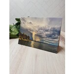 Barbara Mertz "Storm Clouds on the Horizon over Sand Harbor" - blank notecard