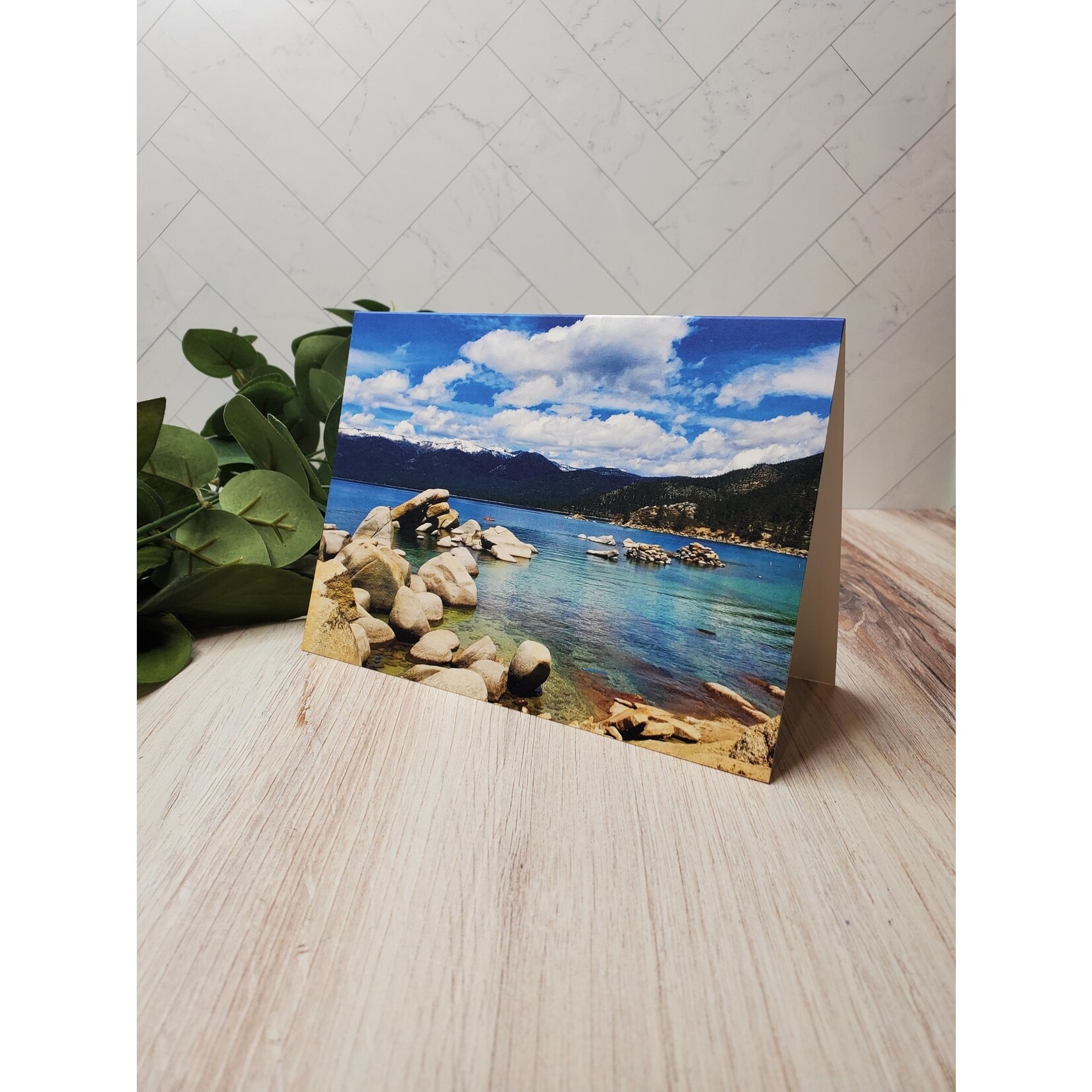 Barbara Mertz "Sand Harbor, Lake Tahoe" - blank notecard
