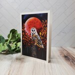Asja Dawn Blood Owl Greeting Card