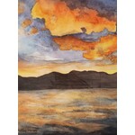 Kelley Werner Arts "Sunnyside Sunrise" - giclee print - matted - 12.25 x 15.75"