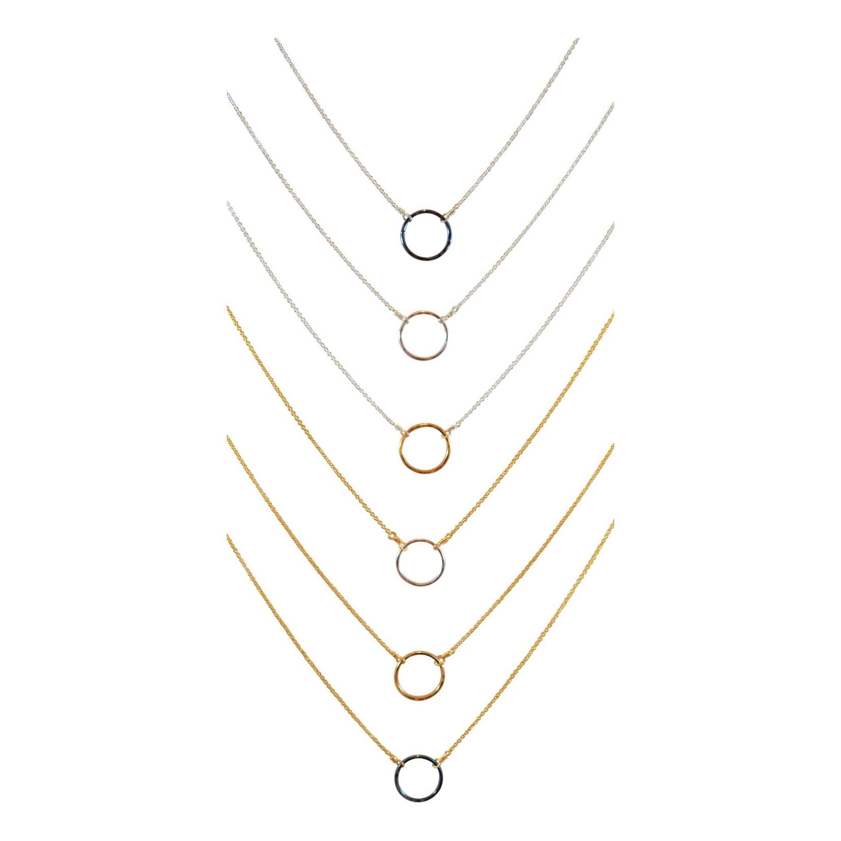 Tamacino "Fir" - small single circle necklace