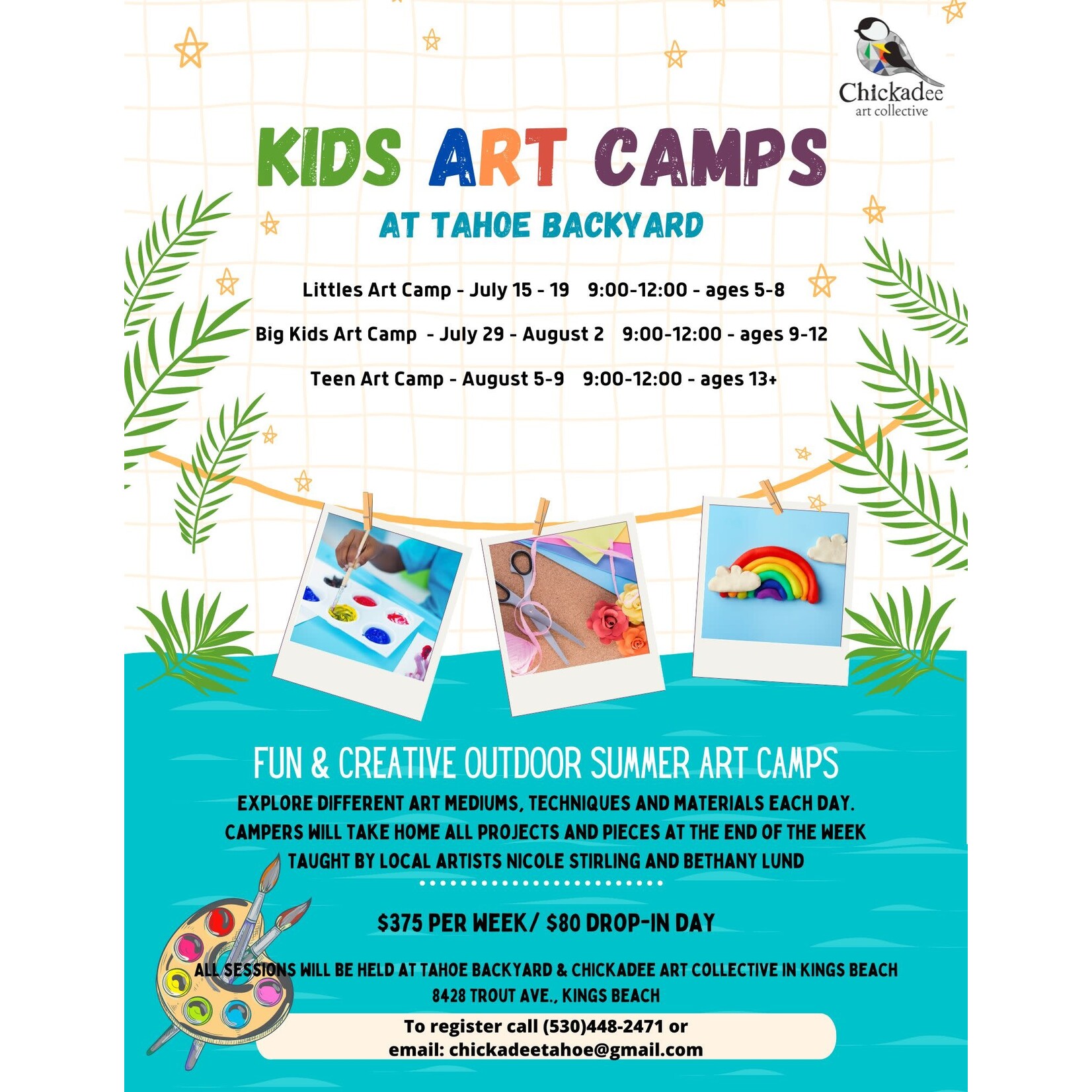 Stirling Studios Kids Art Camp - Week 1 -  Littles (ages 5-8) - July 15-19