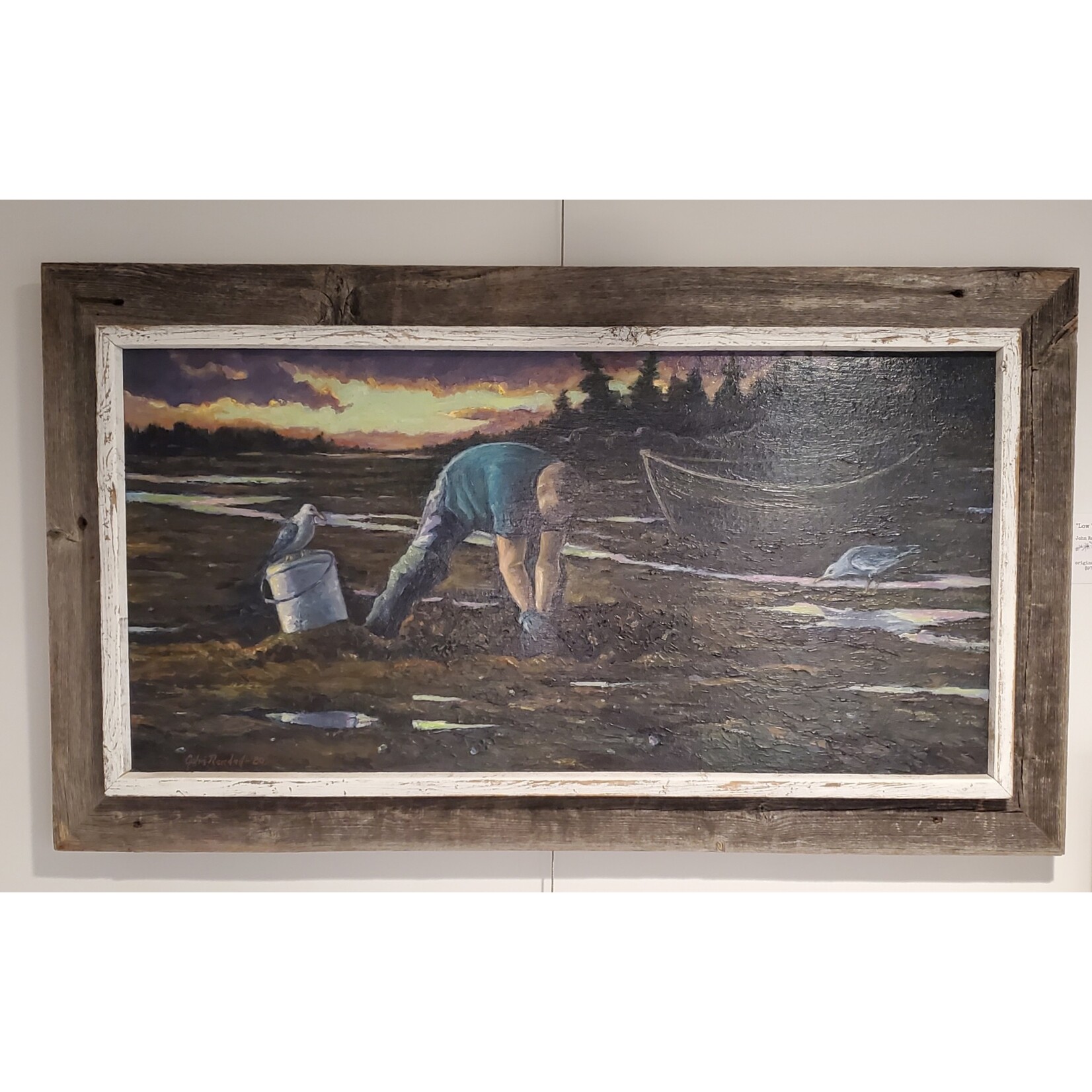 John Randall "Low Tide" - oil on board