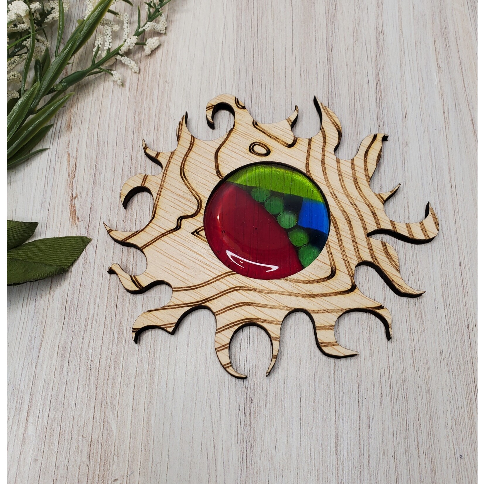 LoKo Sun Window Hanger - Wood & Glass