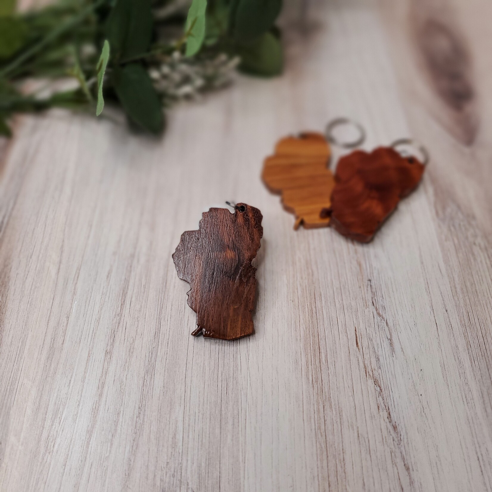 Jordan Karns Lake Tahoe Wood Keychains