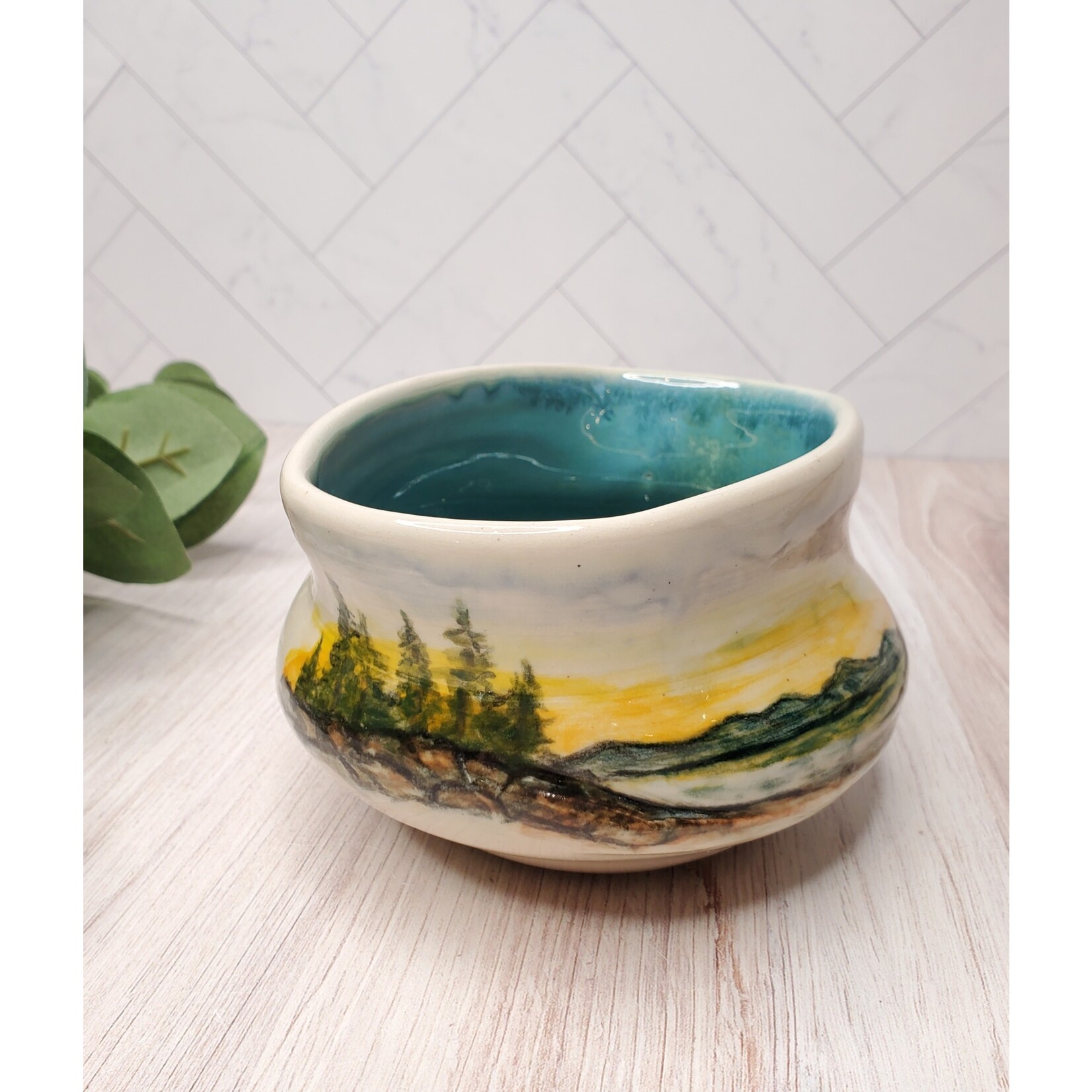 Elaine Randall "Tahoe Sunset" Bowl /Vase