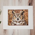 Sara L Smith "Wilding Reclaimed - Owlette" - Pigment Ink Print