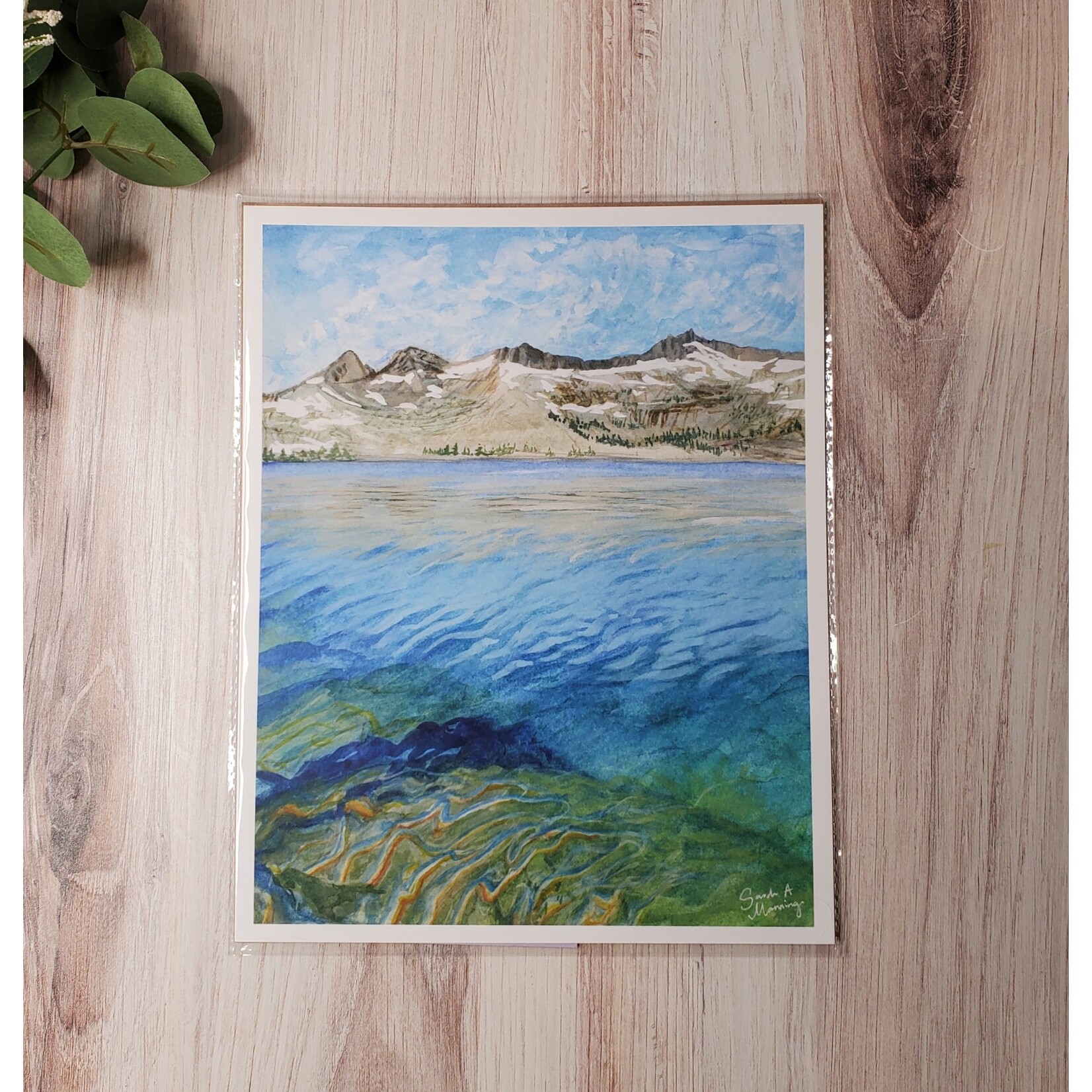 Sarah Manning "Lake Aloha" - giclee print - unframed - 8x10"