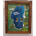 Chilipepper's Painting "Adventure of Lake Tahoe" - acrylic - framed - 18x24"