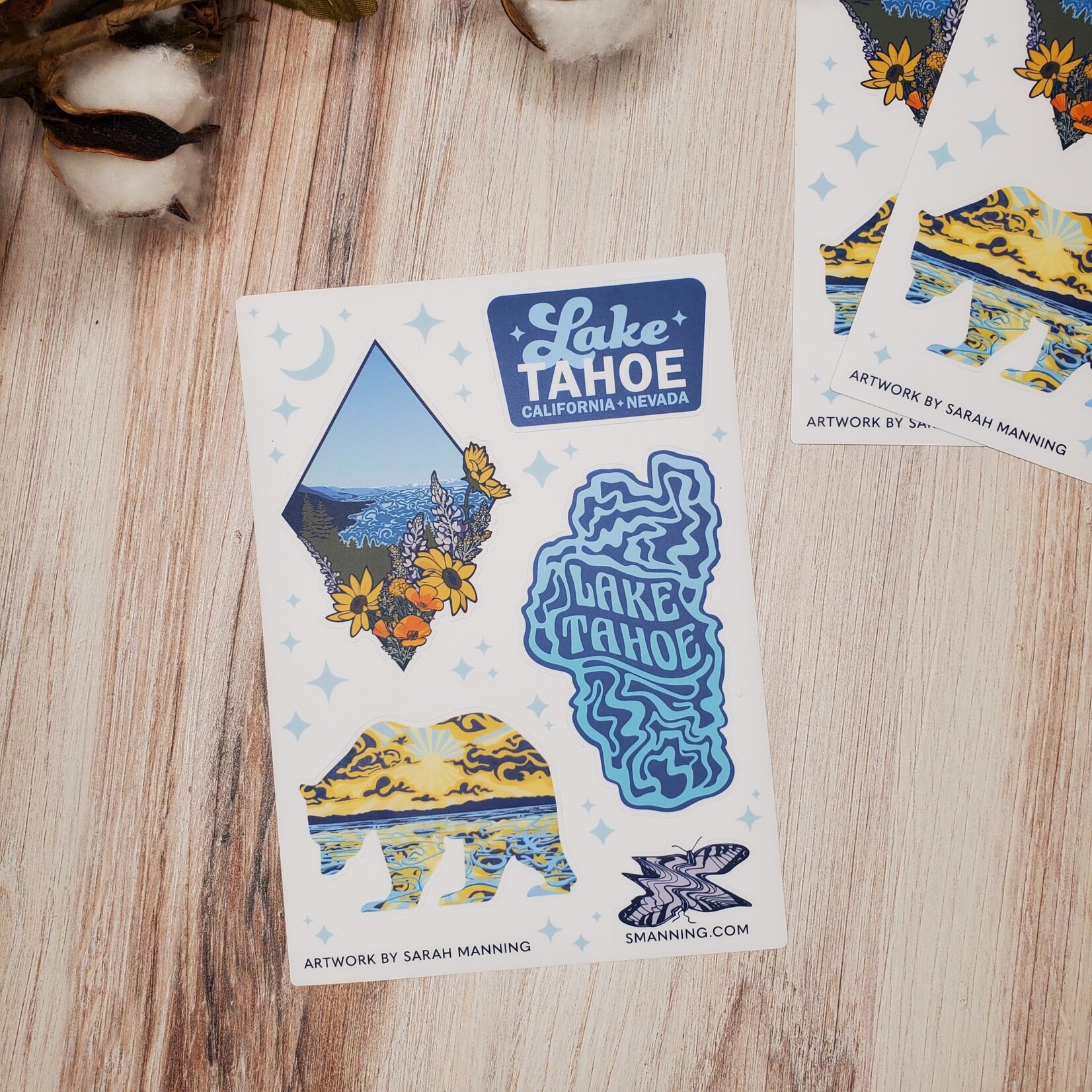 Sarah Manning Lake Tahoe Sticker Sheets