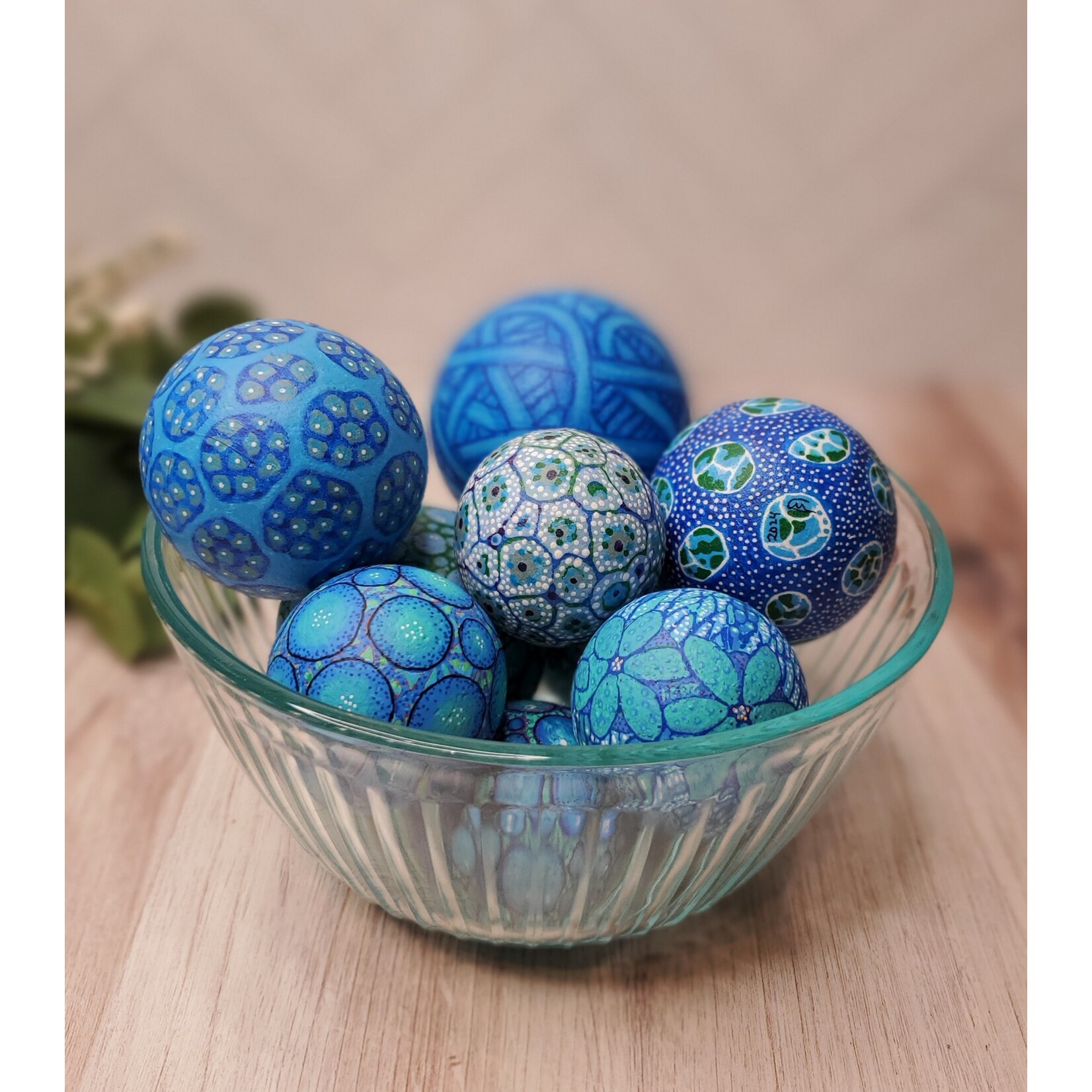 Javamama Blue Balls - Small - Pattern P
