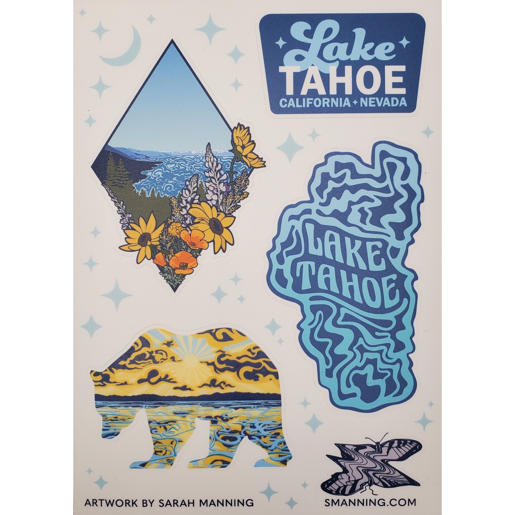 Sarah Manning Lake Tahoe Sticker Sheets