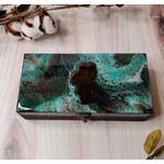 Donna Kotey Resin & Wood Box - Lake Tahoe  - B29
