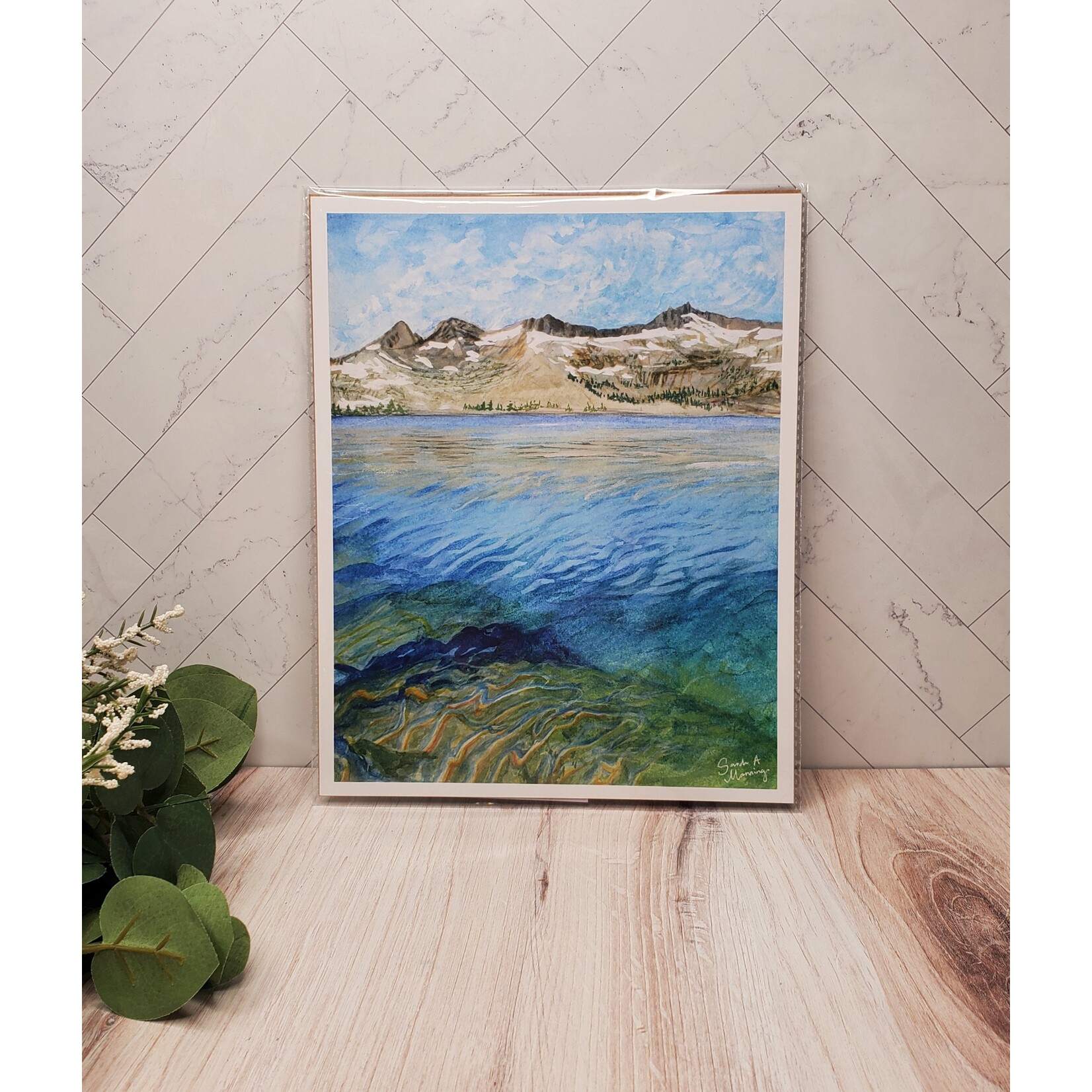 Sarah Manning "Lake Aloha" - giclee print - unframed - 8x10"