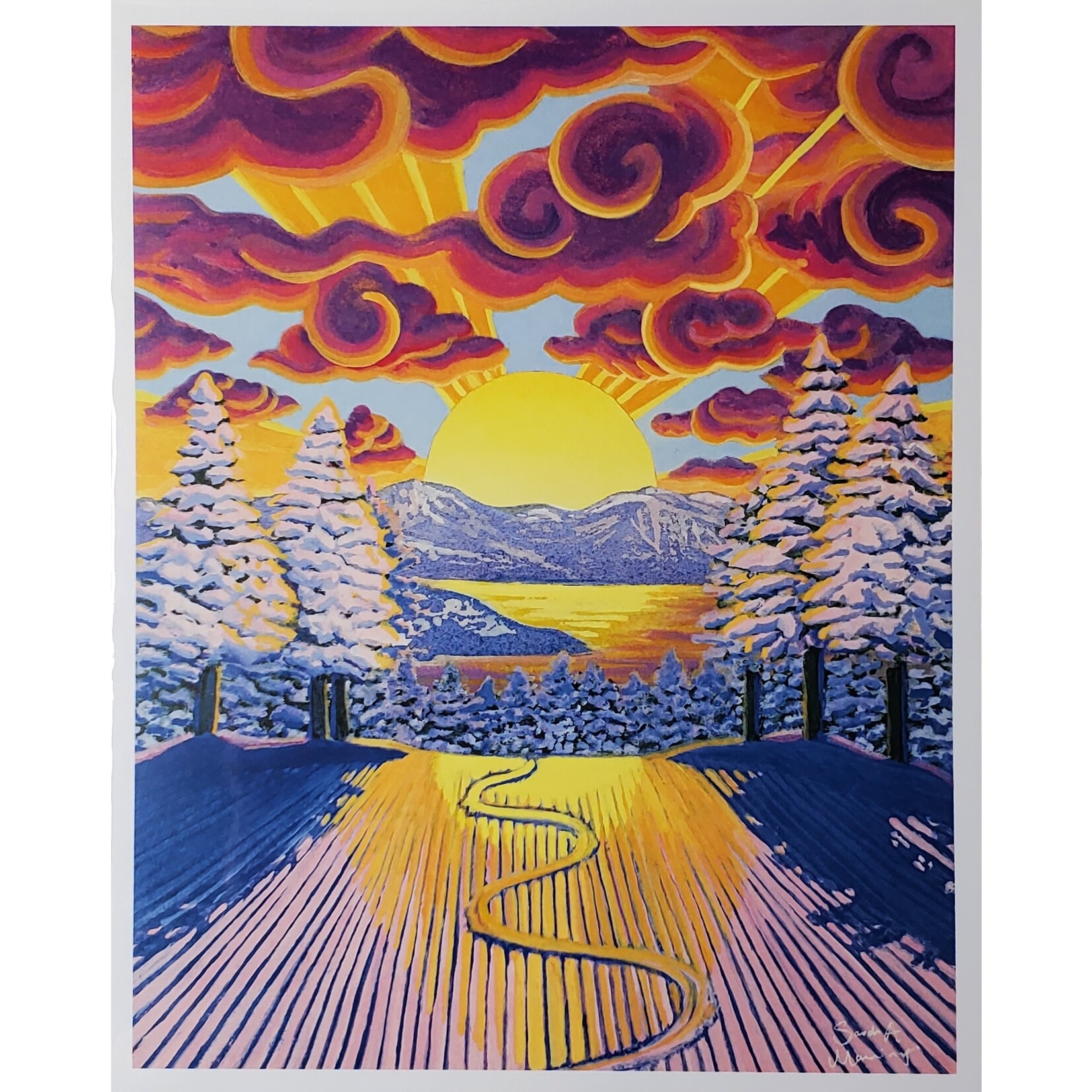 Sarah Manning "East Ridge" - giclee print - unframed - 8x10"