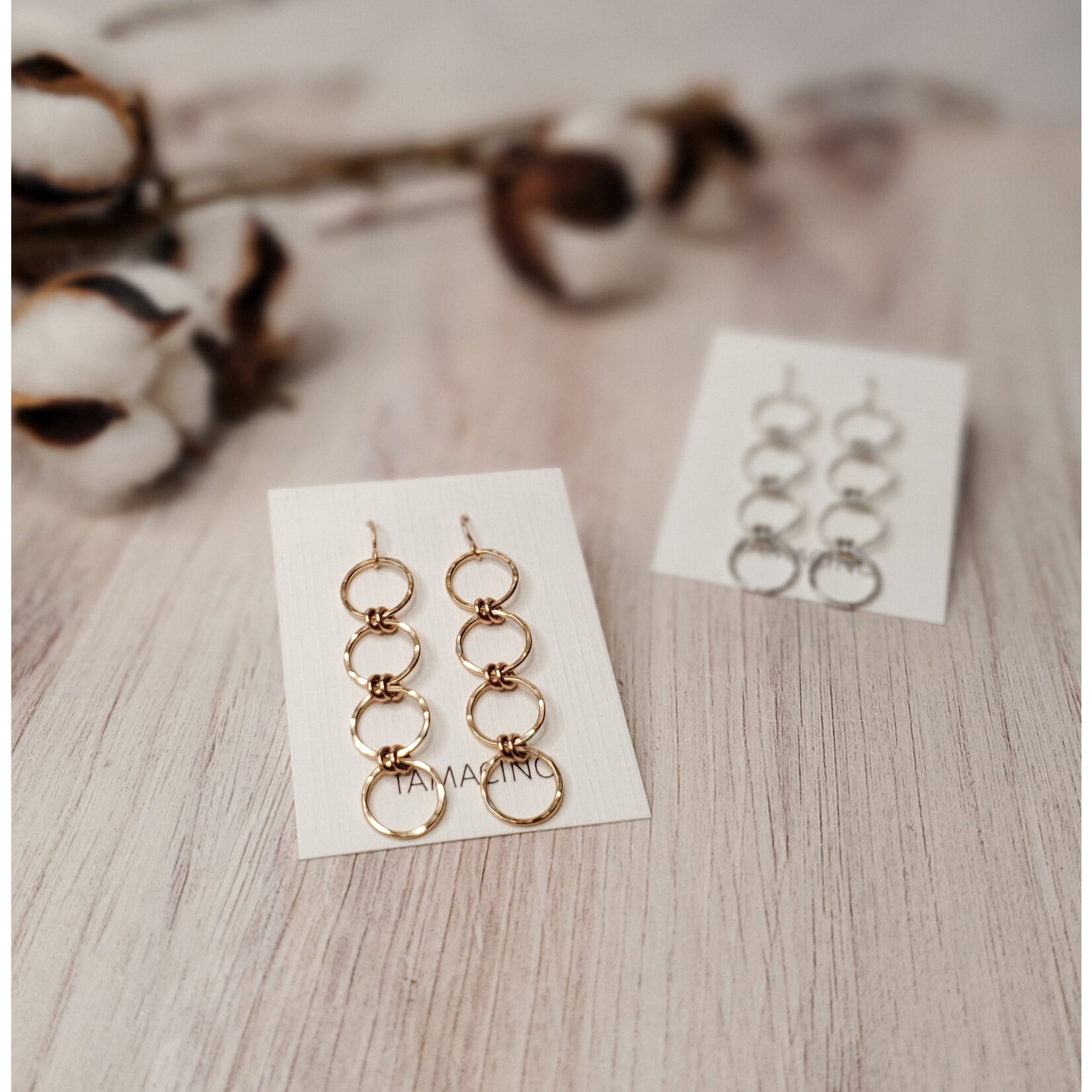 Tamacino Sunflower - Quadruple Circles Earrings