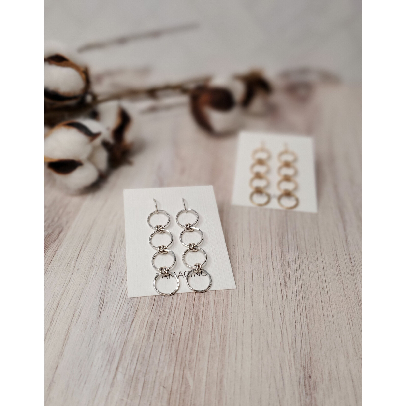 Tamacino Sunflower - Quadruple Circles Earrings