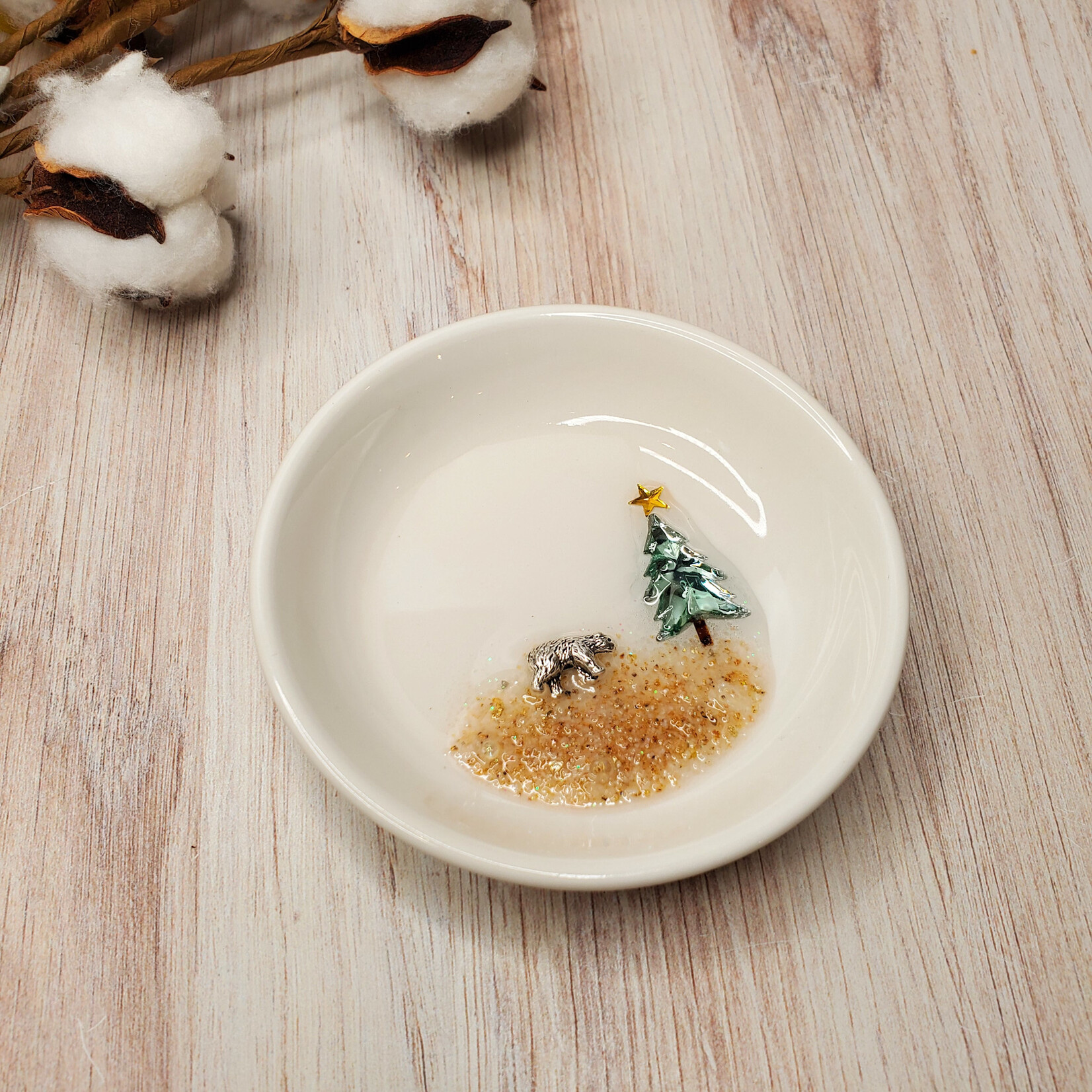 Sue Pemberton Ceramic Trinket Dish - Rounds - 4"