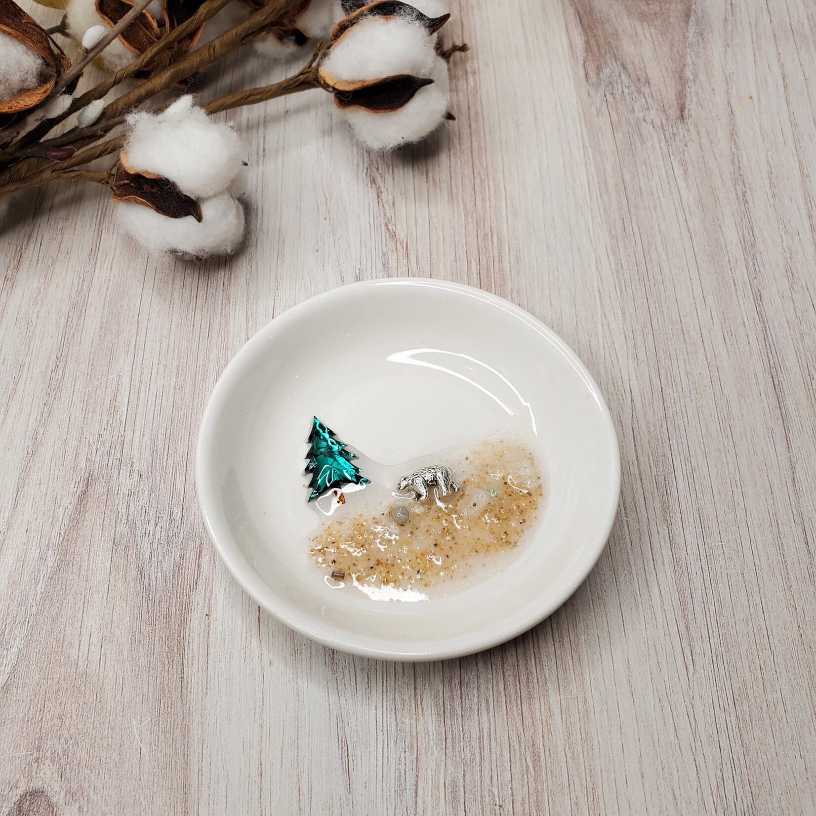 Sue Pemberton Ceramic Trinket Dish - Rounds - 4"