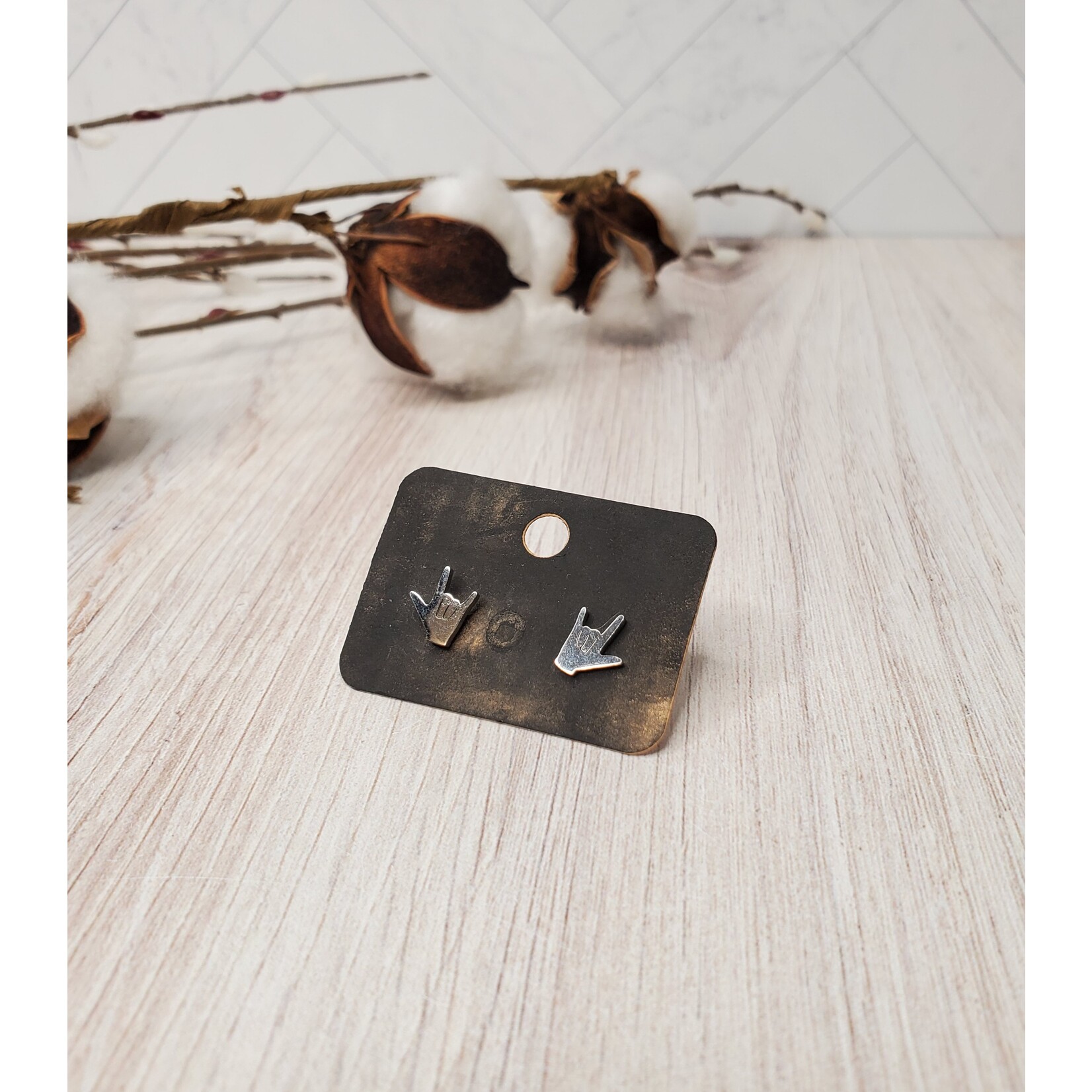Evi Studio Stainless Steel Post Earrings