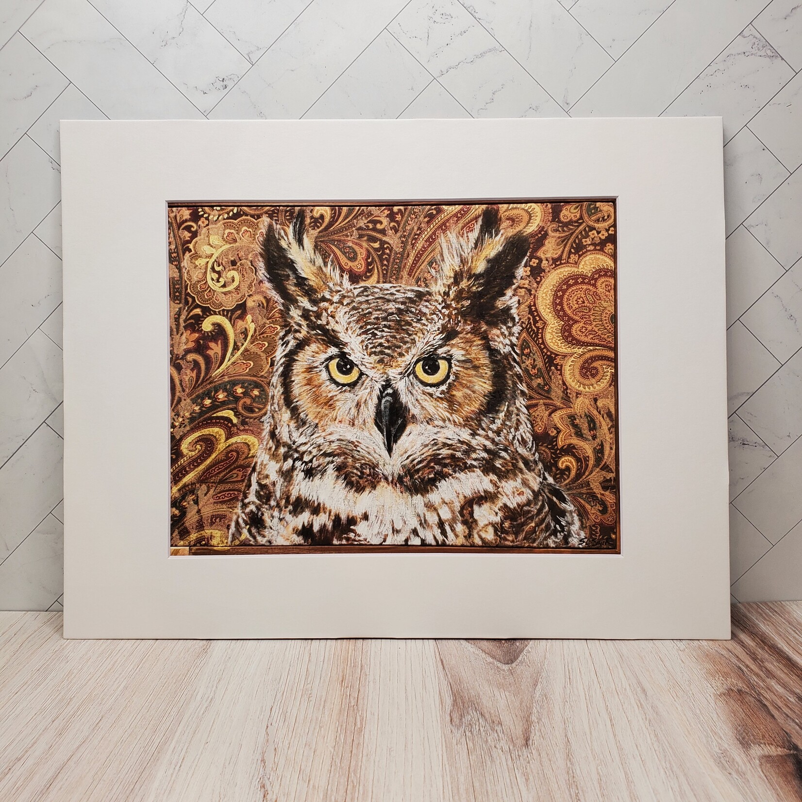 Sara L Smith "Wilding Reclaimed - Owlette" - Pigment Ink Print