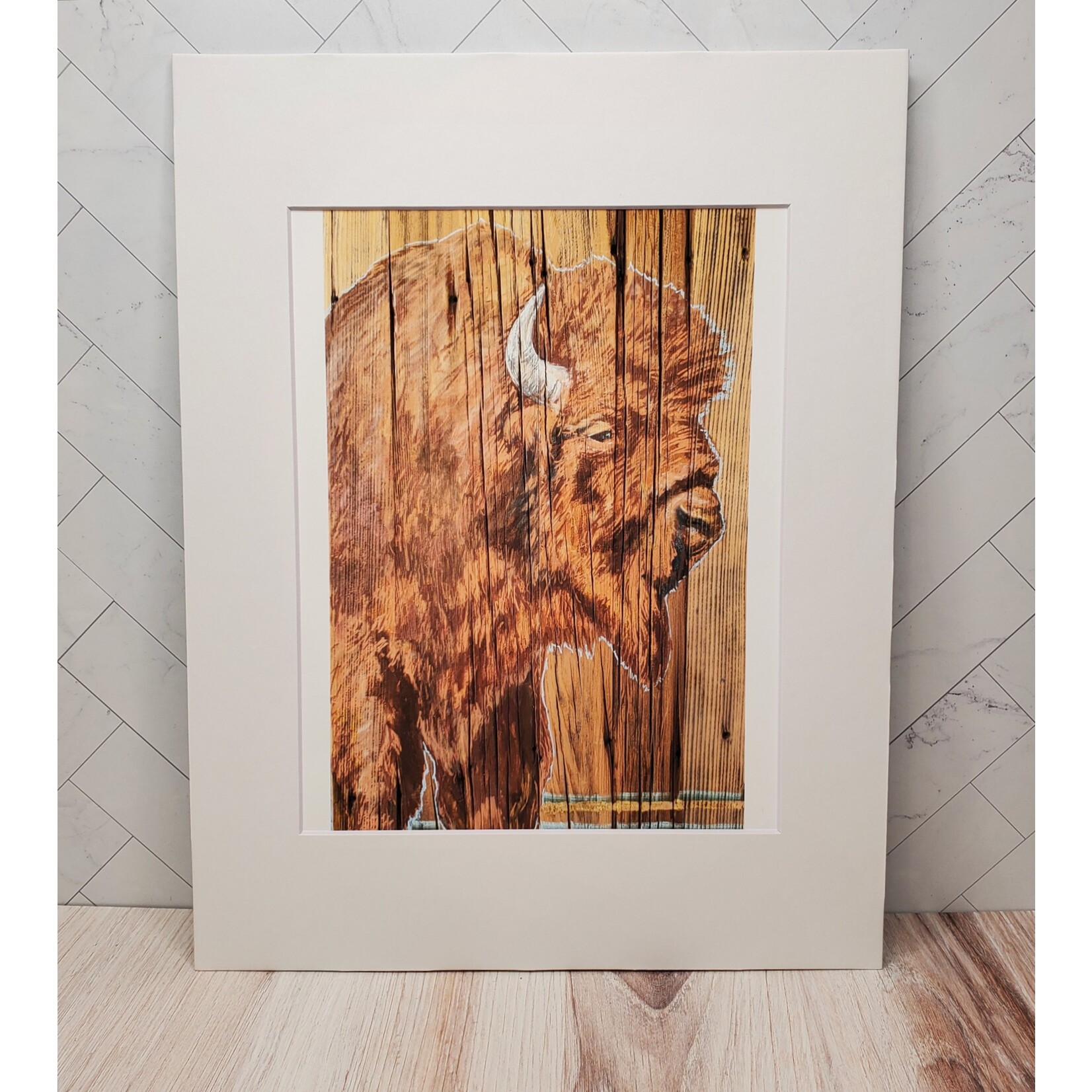 Sara L Smith "Winding Reclaimed - Bison" - Pigment Ink Print