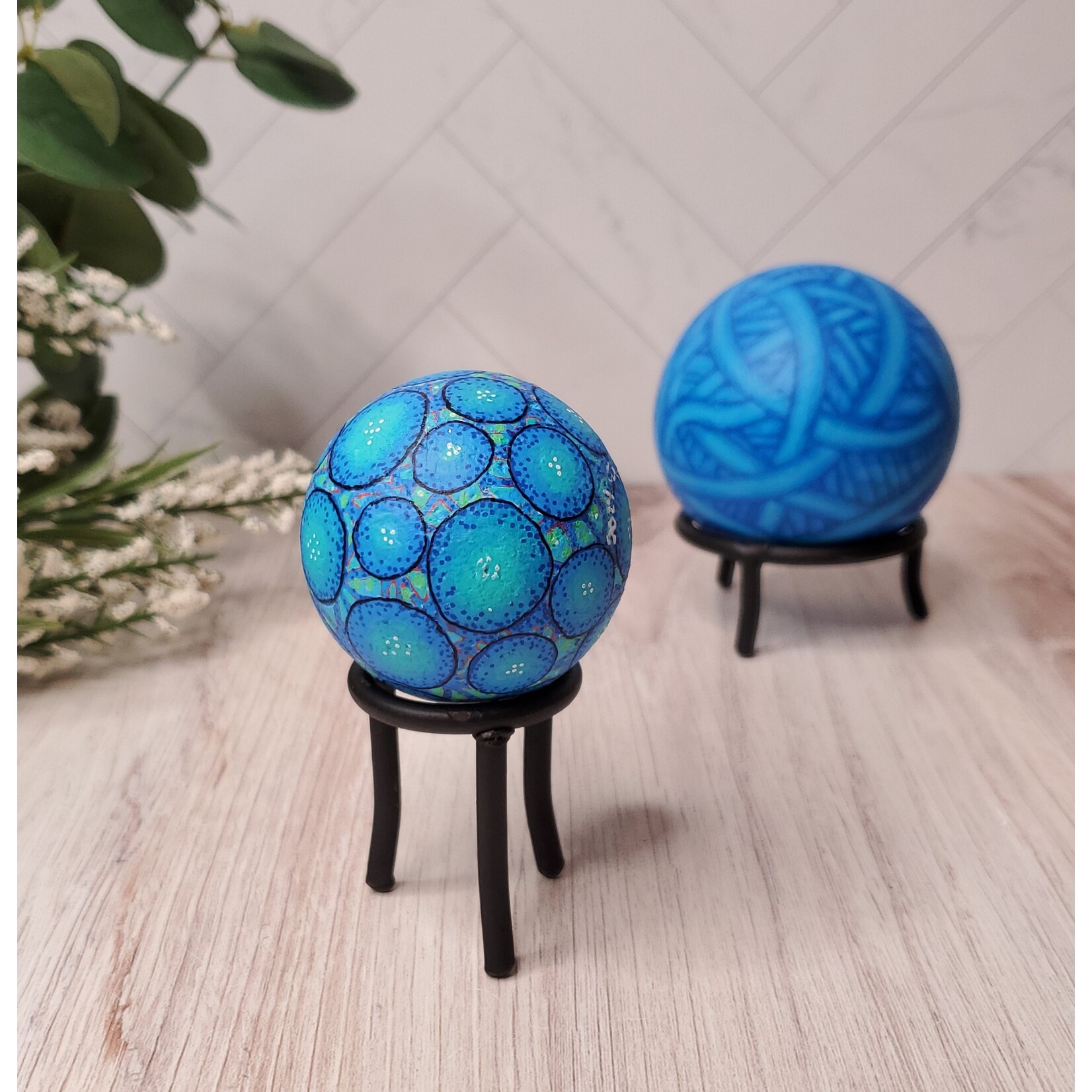 Javamama Blue Balls - Small -Pattern H